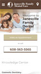 Mobile Screenshot of janesvillefamilydentalcare.com